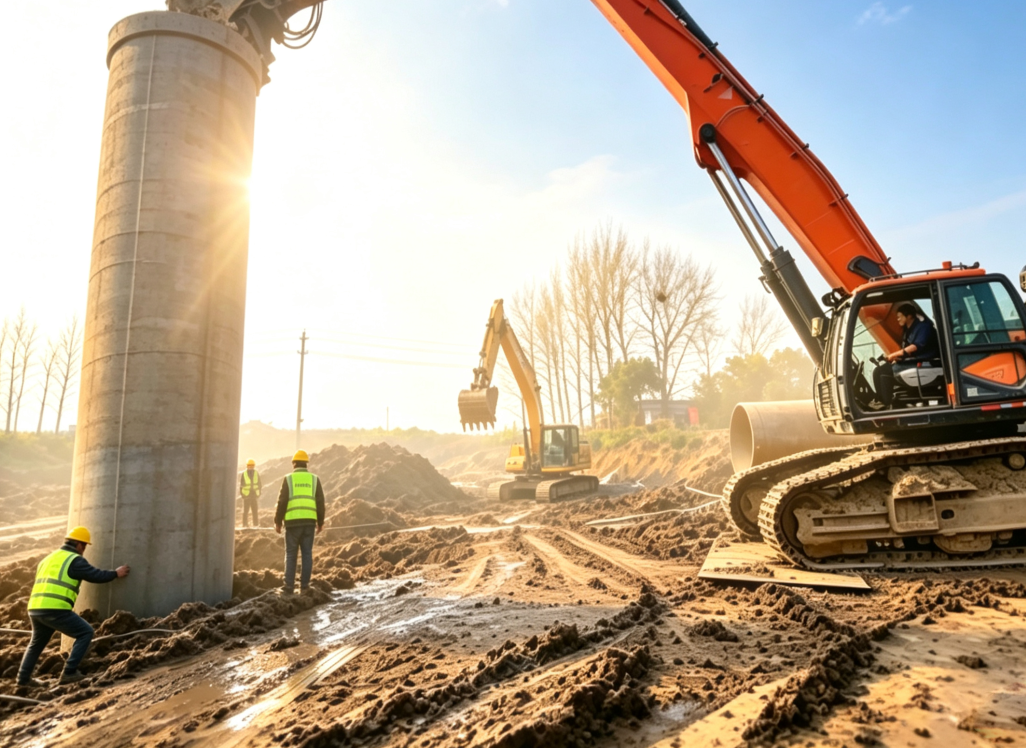 襄河口桥接线工程“锁砂四招”克难成桩